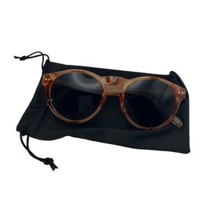 DIFF Eyewear Round Tortoise Sunglasses DE01-0166-SLGRN Sea Leg Green Women